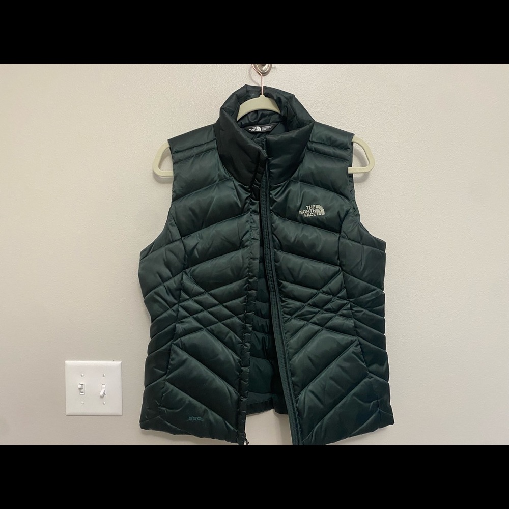 Forest green Northface vest